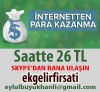 Bayanlar evde internetten para kazann,saat bas 26 tl