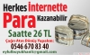 Bayanlar evde internetten para kazann,saat bas 26 tl