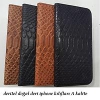 Deri iphone czdan klf leather case lks serisi taba renkl