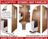 Karavan bombeli mobilya panel