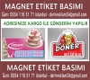 Magnet etiket basm