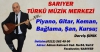 Pıyano  keman  gıtar  şan  solfej  bağlama