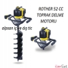 Rother 52 cc toprak delme motoru